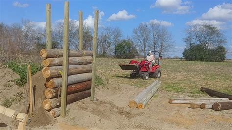 Nephew Building A Shooting Backstop Youtube