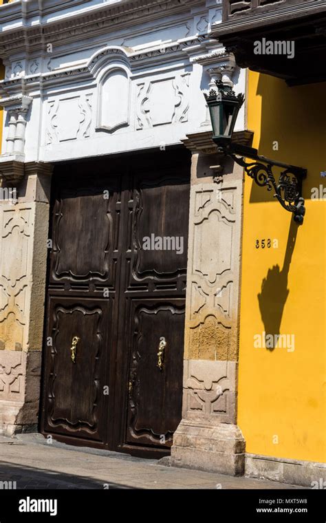 Colonial Architecture In Lima Citygoyeneche Palace And The Ucayali