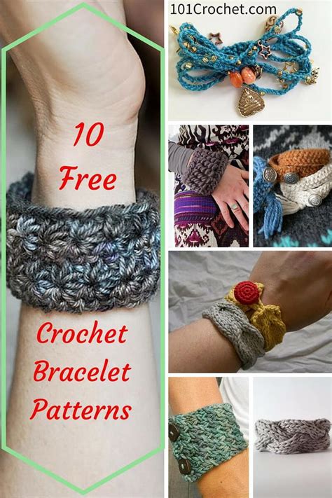 Crochet Bracelet Pattern Free Atelier Yuwa Ciao Jp