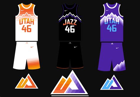 My idea for a jazz rebrand. I tried to incorporate the old purple ...