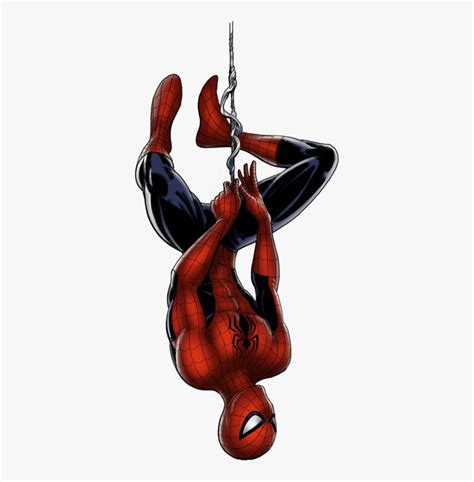 Spider Man Hanging Upside Down Clip Art Free