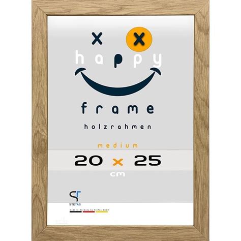 Cadre Photo 20 X 25 Cm Chêne Naturel Happy Frame M Verre