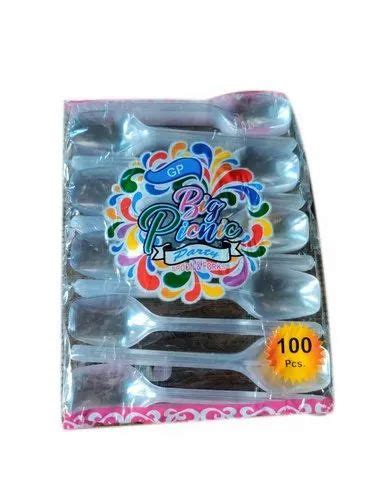 Pieces Disposable Plastic Spoon For Event And Party Supplies At Rs