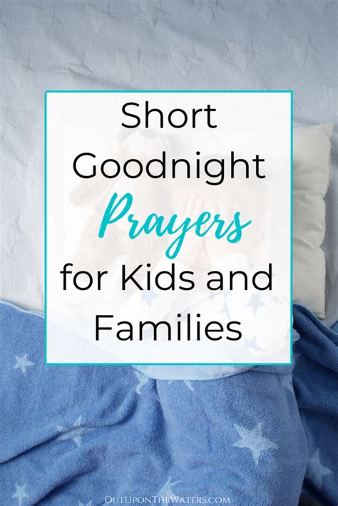 Bedtime Prayers for Kids and Families - Out Upon the Waters