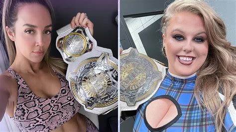 Chelsea Green Piper Niven Cleanse The Tag Title Belts From Their