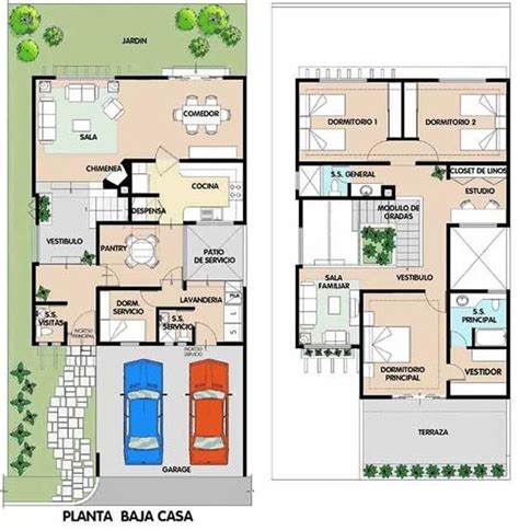 Planos De Casas Modernas De Dos Plantas