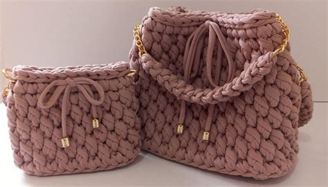 Bolsas Mãe e Filha Fio de Malha Elo7 Produtos Especiais