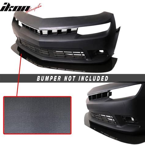 Chevrolet Camaro Carbon Fiber V Style Front Bumper Lip