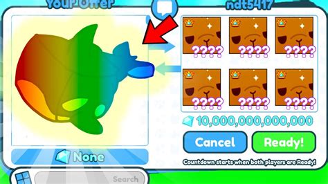 Trading Shiny Rainbow Huge Orca For The Best Offers Pet Simulator