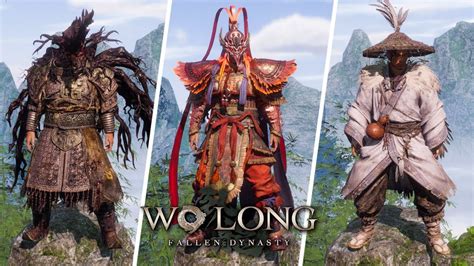 Wo Long Fallen Dynasty All Armor Sets Showcase Youtube