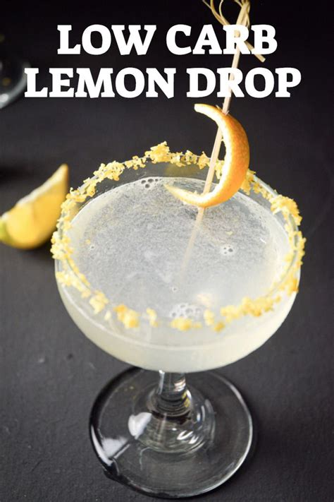 Keto Low Carb Lemon Drop Cocktail Recipe Lemon Drop Cocktail Lemon