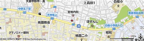 東京都中野区上高田1丁目35 7の地図 住所一覧検索｜地図マピオン