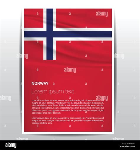 Norway flag design vector Stock Vector Image & Art - Alamy