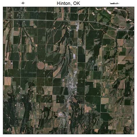 Aerial Photography Map of Hinton, OK Oklahoma