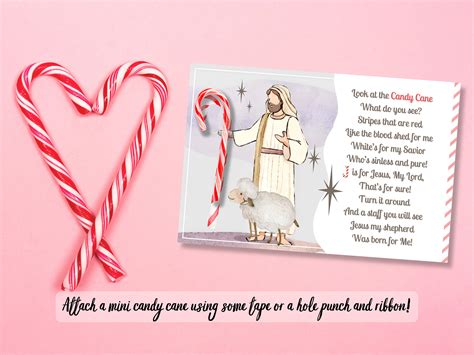 Candy Cane Legend Printable Jesus Shepherd Candycane Christmas Primary