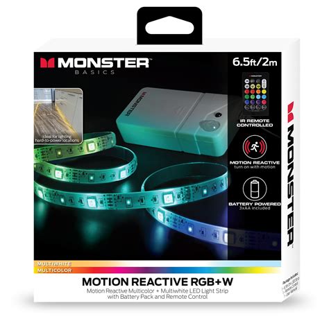 Monster Motion Activated Multi Color Multi White Led Light Strip