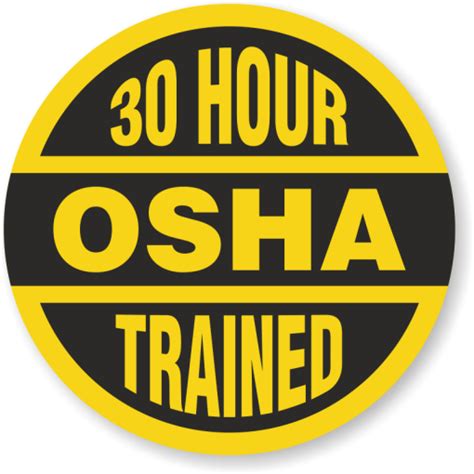 Osha Hard Hat Sticker