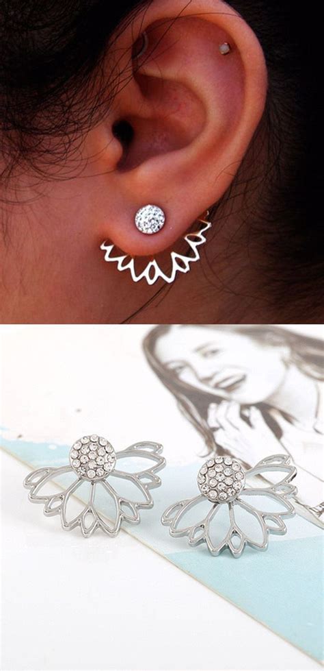 Cute Ear Piercing Ideas At Ear Jacket Earrings