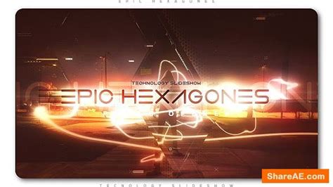 Videohive Epic Hexagones Technology Slideshow Free After Effects