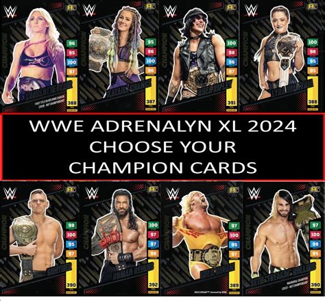 Panini Wwe Adrenalyn Xl Trading Cards Pick Your Champion Numbers