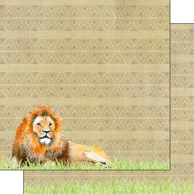 Scrapbook Customs African Safari Collection 12 X 12 Double Sided