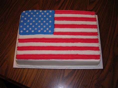 American Flag Birthday Cake - CakeCentral.com