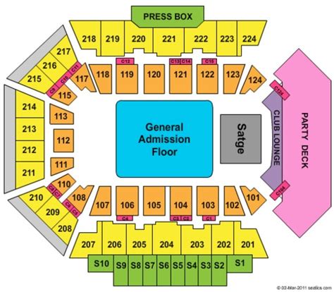 BMO Harris Bank Center Tickets in Rockford Illinois, Seating Charts ...