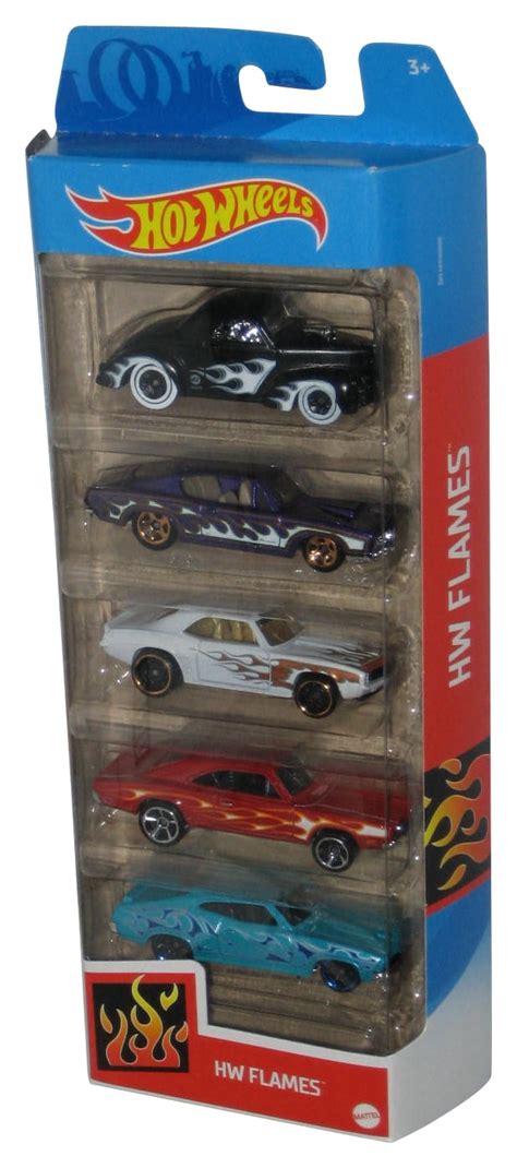 Hot Wheels HW Flames Mattel Toy Car Pack Box Set Walmart