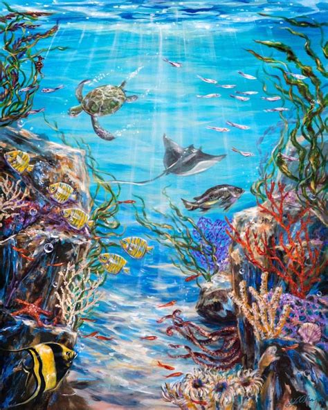 coral reef art