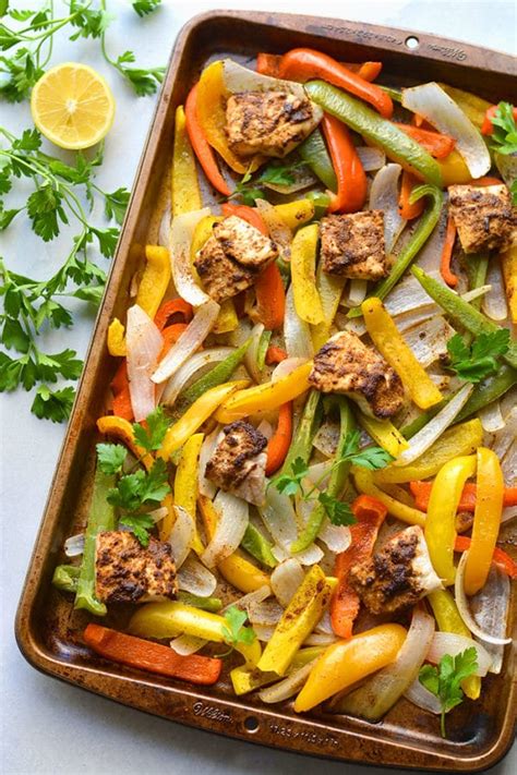 Healthy Sheet Pan Fish Fajitas Low Carb Paleo Skinny Fitalicious