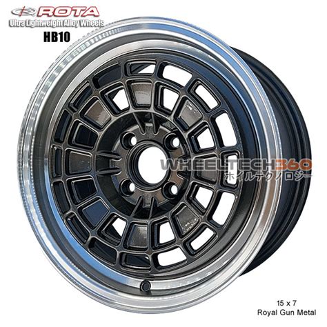 Rota Wheel Hb10 15x7 4x10035mm 671mm Hubrota Rimsdiscount Rota