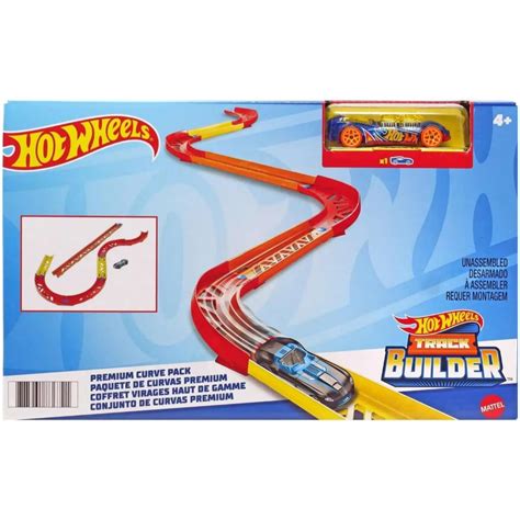 Hot Wheels Toy Car Track Set Track Builder Unlimited Playset Premium