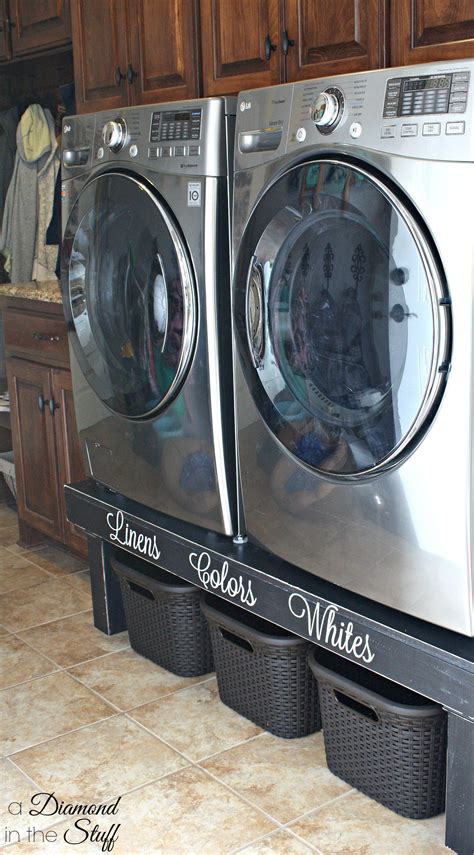 DIY Washer Dryer Pedestal Laundry Room Organization Dream Laundry