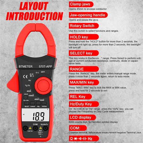 Btmeter Zangenmultimeter Ac Dc Zangenmessger T Stromzange