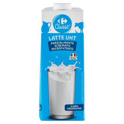 Carrefour Latte UHT Parzialmente Scremato Microfiltrato 1 L Carrefour