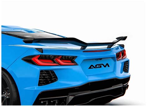 2020 2024 C8 Corvette Agm Carbon Fiber Z06 Style Spoiler