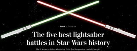 bookofjoe: 5 Best Lightsaber Battles in "Star Wars" History