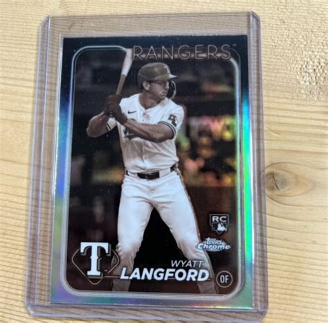 Topps Chrome Sepia Refractor Wyatt Langford Rc Ebay