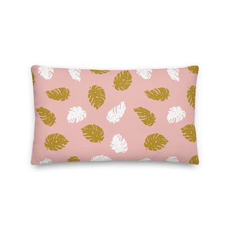 Falling Leaves Throw Pillow [Pink, White, Yellow] MK Pillows | Mothers