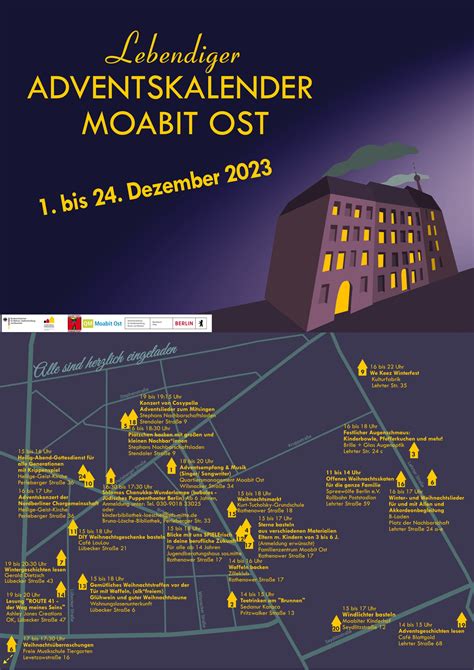 Lebendiger Adventskalender 2023 Familienzentrum Berlin Moabit Ost