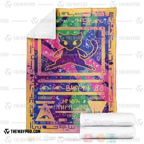 HOT Pokemon Ancient Mew Fleece Blanket Express Your Unique Style With BoxBoxShirt