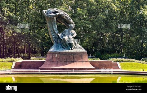 Frederic Chopin Monument In Lazienki Park Warsaw Poland Stock Photo