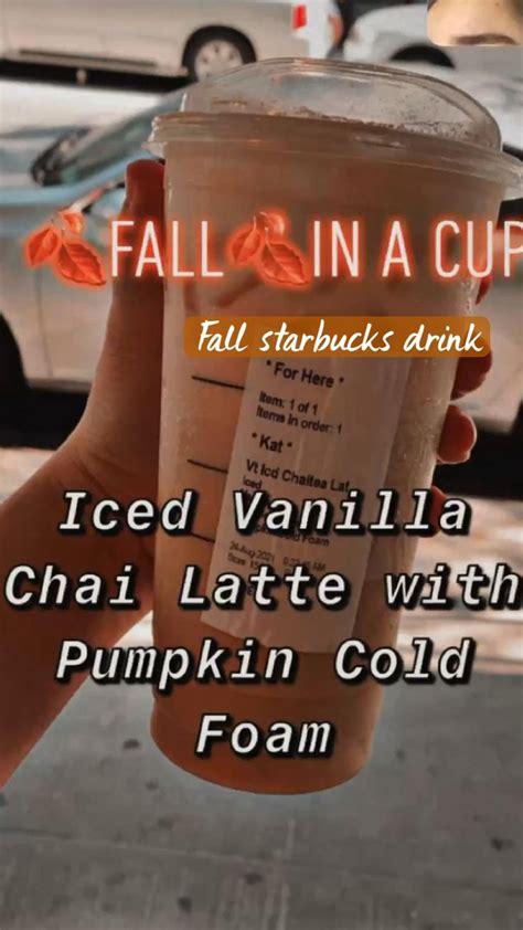 Fall Starbucks Drink In Starbucks Drinks Iced Starbucks Drinks