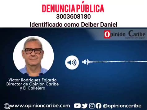 Opini N Caribe On Twitter Denunciaoc El Director De Opini N Caribe