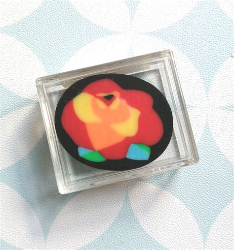 80s Vintage Eraser Gomme Kutsuwa Cased Flower Etsy