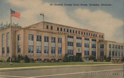 Etowah County Court House Gadsden, AL Postcard