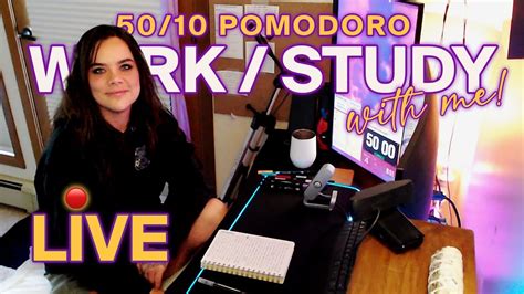 Work Study With Me Live Pomodoro Focus Sessions Crackling