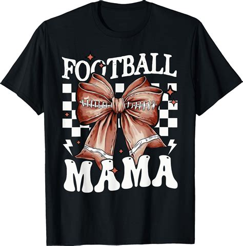 Hot Kiraa Tee With Coquette Bow American Football Mama Thanksgiv Autumn Fall S 5Xl T Shirt