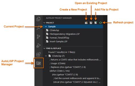 Managing AutoLISP Files AutoLISP VS Code