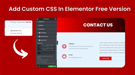 How To Add Custom Css In Elementor Free Version Dcreato